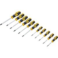 Kraftmann 7845 | Juego de destornilladores | perfil en T (para Torx) con perforación T6 - T40 | 11 piezas